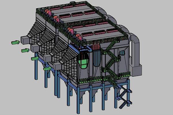 嵌入式電袋復合除塵器設備圖